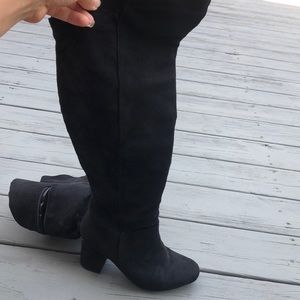 Faux suit boots